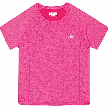 KAPPA義大利 舒適時尚女短袖圓領T恤 桃紅 341E7GWXLF 台灣製