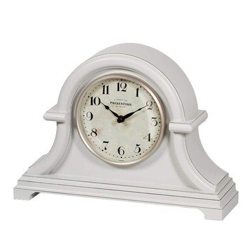 presentime & co. 拿破崙歐式桌鐘 13吋 爵士白 經典歐式設計 清晰易讀指針