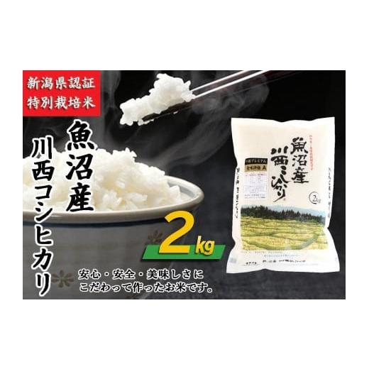 ふるさと納税 新潟県 十日町市 魚沼産川西こしひかり2kg　新潟県認証特別栽培米　令和5年度米