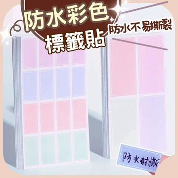 【台灣現貨 快速出貨】標籤貼紙 標籤貼 防水標籤貼 3種色系3種尺寸 任意選擇
