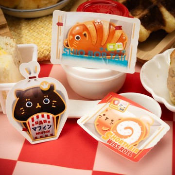 貓咪麵包貼紙包 第二彈 | 貓咪烘焙插畫系列