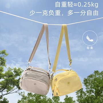 女士尼龍斜背包側背包 質感斜挎包女包2025超火新款手提包尼龍帆布包休閑百搭輕便小拎包