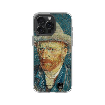 iPhone 15 Pro Max Clear 透明 - Van Gogh Museum - 戴灰氈帽的自畫像