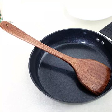 家用不粘鍋炒菜專用長柄木鏟加長不傷鍋炒勺木頭木質平底不沾鍋鏟