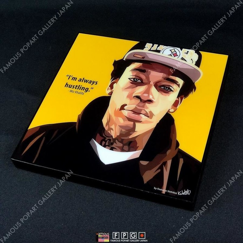 ポップアートパネル インテリア アート ポスター 絵 WIZ KHALIFA