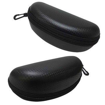 加大知性款 太陽眼鏡盒 墨鏡盒 眼鏡保護收納盒 硬殼收納包(附掛勾)