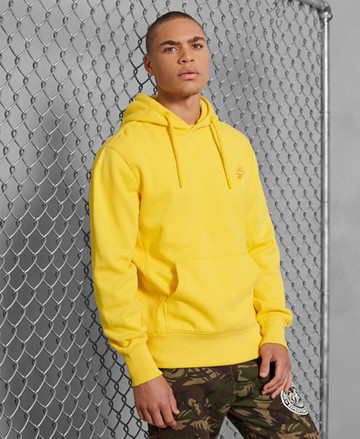 Superdry Men's Men's Sportstyle Brushed Hoodie Yellow / Nautical Yellow - Size: XL