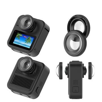 【鏡頭保護蓋】適用 GoPro MAX 2 攝影機 專用 鏡頭保護鏡 曲面 9H 鋼化 玻璃