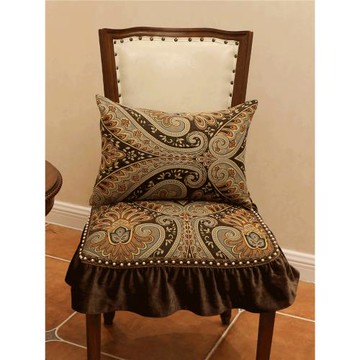 美式坐墊椅套套裝餐桌布座椅子墊家用四季通用北歐靠背罩輕奢餐椅