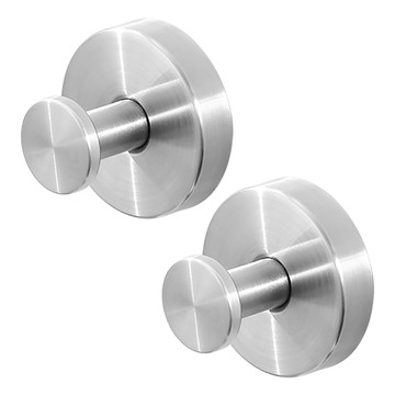 小麥購物 不鏽鋼吸盤掛鉤  2個  銀色