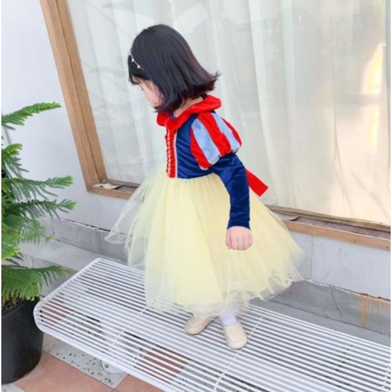 白雪姫 コスプレ 衣装 キッズ 子供服 子ども ワンピース スカート