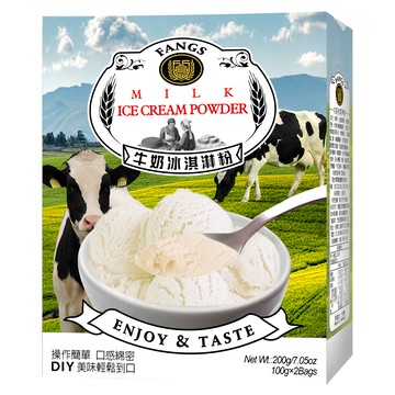FANGS 方氏 牛奶冰淇淋粉  DIY美味冰淇淋  200g  1盒
