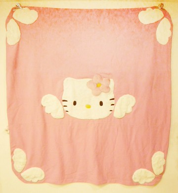 【震撼精品百貨】Hello Kitty 凱蒂貓 家具-地墊-絨毛粉【共1款】 震撼日式精品百貨