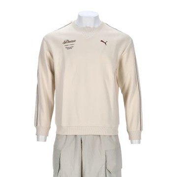 Puma 流行系列 Retro Tape 男款 米色 亞規 圓領 大學T 運動 休閒 長袖 63571787