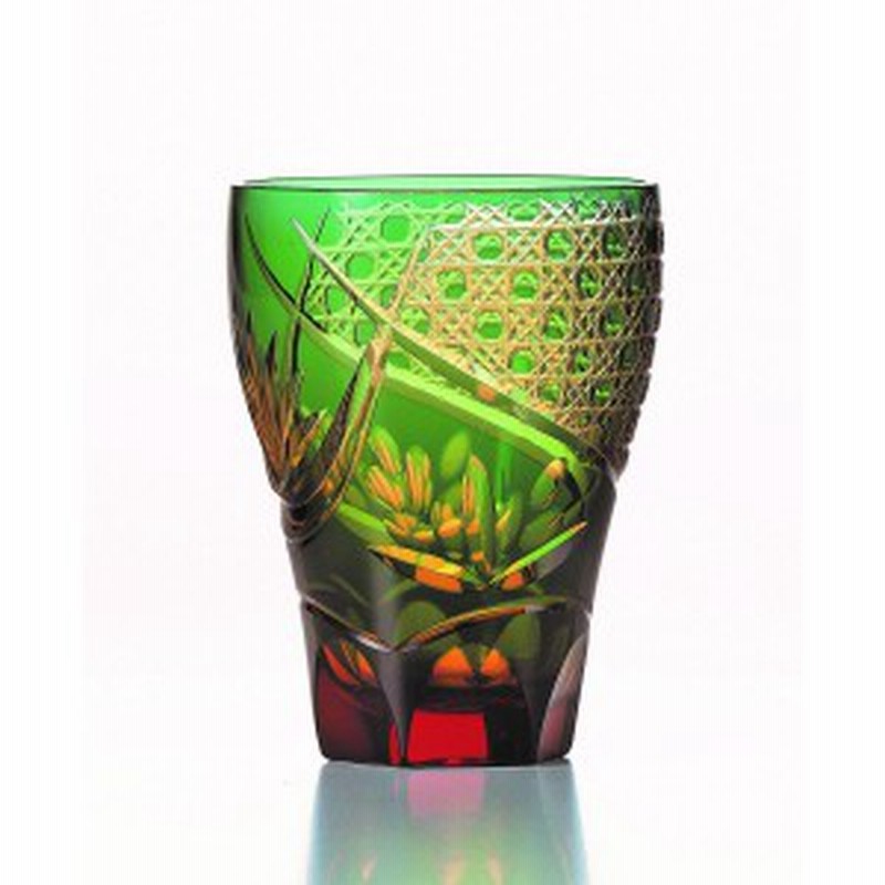 単品購入 彩花切子 タンブラー 緑 切子 グラス ジュース 焼酎 酒 Hg210 15gr 入数2 ブランドのアイテムを公式に取扱 Www Petservicesco Pe