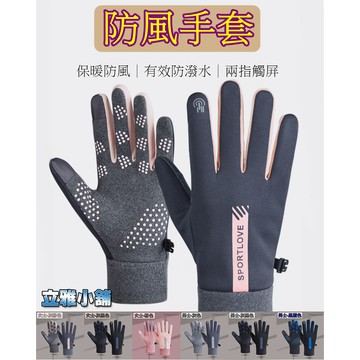 【立雅小舖】保暖防風手套 男女冬季加絨加厚騎乘防風 防滑 防水手套《防風手套LY0493》