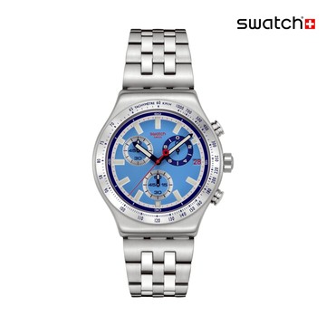 Swatch MIDDAY IN THE MIRROR 金屬手錶/瑞士製造 YVS541G (43mm)【官方旗艦店】