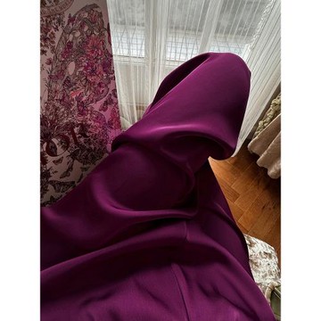 MISS CHANGE【縱享絲滑2.0】仿醋酸2024高腰垂感易打理拖地闊腿褲