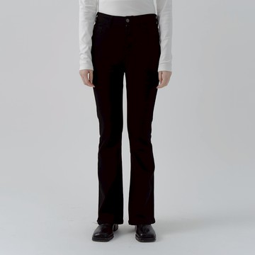 素面合身彈性高腰喇叭褲 S/M/L/XL