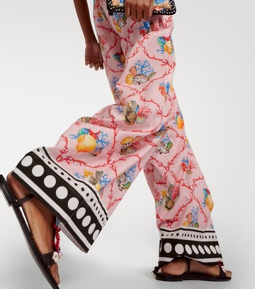 Dolce & Gabbana Capri printed cotton palazzo pants