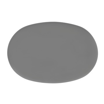 ade.l Egg系列 矽膠餐墊  430 x 290 x 1.8mm 邊緣凸起2.3mm  深灰色  1個