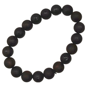 天然降真木佛珠手鍊 10mm  褐色  1個