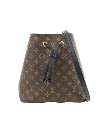 louis vuitton 棕色 NeoNoe 老花帆布塗層水桶包 肩背包