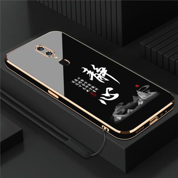 適用電鍍oppoa9靜心手機殼新款oppoa9x情侶小眾ins風女款直邊硅膠軟殼高級感全包防摔男保護套