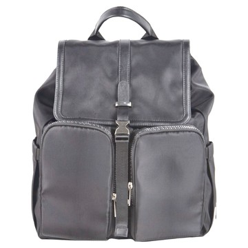 艾米購物 素色媽媽包 典雅黑色 大容量多隔層 輕巧實用 背包式設計 方便照顧寶寶  高35.5 x 長30.5 x 寬18cm