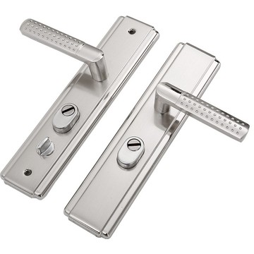 防盜門鎖 門鎖 木門鎖 家用門鎖 室內門鎖 衛生間門鎖 臥室門鎖 防盜門鎖家用防盜門拉手套裝加厚把手通用型大門入戶門鎖雙活雙快