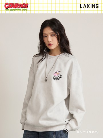 膽小狗英雄-星空驚魂背圖大學T