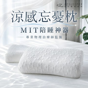 隔日出貨【zZSLEEPER】-2°C 涼感忘憂枕（１入）人體工學枕 醫師物理治療師設計｜官方旗艦店 仰睡 側睡
