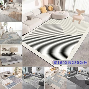 【HOMEMAX】侘寂風高質感防滑茶几地墊/客廳大地毯-160*230CM