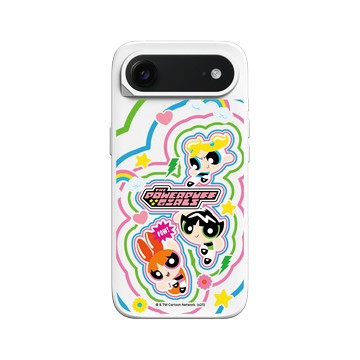 iPhone Air SolidX 白 - The Powerpuff Girls 飛天小女警 - 可愛小女警線條款