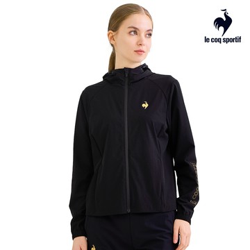 【LE COQ SPORTIF 法國公雞】女款黑色抗UV防風外套LWV62664