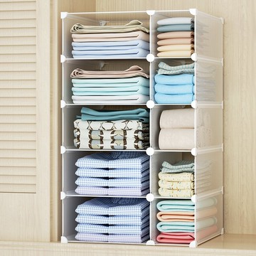 柜子分隔神器衣服分層片學生塑料隔板片pp板衣柜收納隔斷板分層架