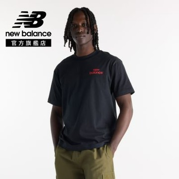 【New Balance】休閒短袖上衣_男性_黑色_MT62G7MGBK