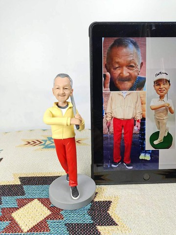 客制化人物公仔 人偶 3D人像畫 似顏繪 定制 高爾夫 生日 紀念