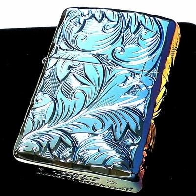 ZIPPO アーマー ジッポ ライター 5面立体彫刻 唐草 リーフ