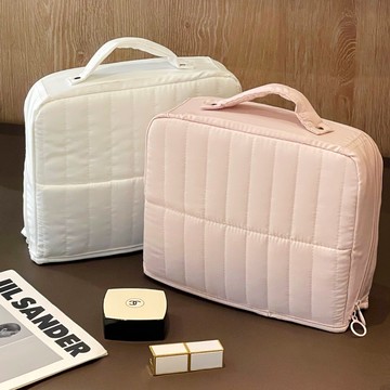 【出國必備】超大容量化妝包 乾濕分離洗漱包 防潑水手提收納袋 大開口好拿取