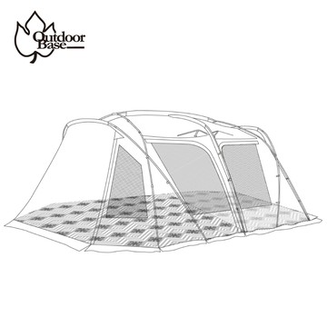 【地布】彩繪天空帳4D帳篷專用|耐水壓5000mm|非全鋪型地布-OB23182