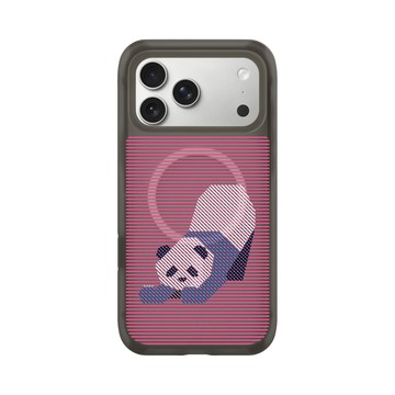 iPhone 17 Pro Max AirX 本質黑 - The Wildlife Collection 動物野境系列 - 大熊貓 - 線條版