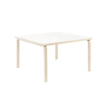 Aalto Table 81C 方桌（白色桌面、75 x 75  公分）