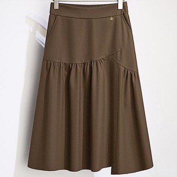 麗質達人 - 5825棉質口袋裙-二色