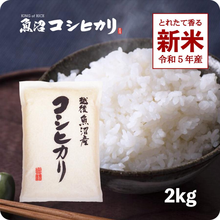 新米 2kg 魚沼産コシヒカリ お米 2キロ 令和5年産 こしひかり 白米