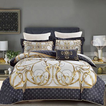 Lily  Royal 皇家百合-頂級100支天絲 兩用被床包組- 梅杜莎【雙人尺寸】