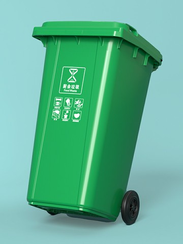 垃圾桶大號大容量環衛小區大型垃圾箱帶輪戶外餐飲廚房240l升商用/收納桶/垃圾桶/塑料桶