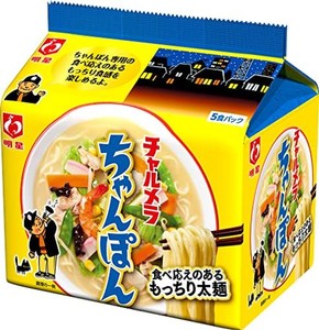 明星チャルメラちゃんぽん5食パック475G×6個