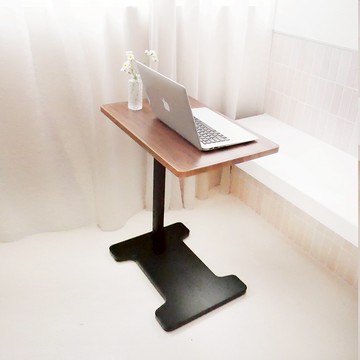 邊桌 升降邊桌 升降桌 PVC 防潑水 胡桃色 MIT台灣製【52204-5BR】Tasteful 特斯屋