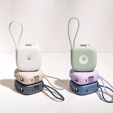 10000mAh Macaron 馬卡龍 六合一萬用快充行動電源 Type-C/Lightning 白色 LC ( Lightning to Type-C )